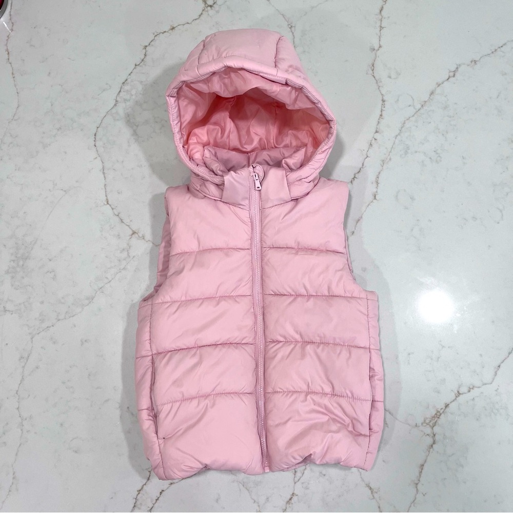 ❄️ Girls Puffer Vest- Size 5 - Pink